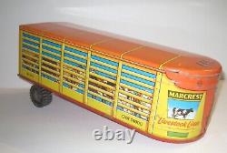 18 Vintage Marx Tin Livestock Lines Delivery Truck