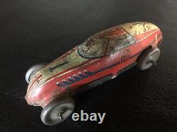 1930s Marx Tin Litho Wind Up Ace #1 Race Car Original Vintage Condition Untested