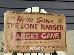 1938 Original Lone Ranger Marx Target Game Amazing Condition With Box! Rare