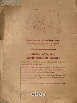 1938 Original Lone Ranger Marx Target Game Amazing Condition With Box! Rare