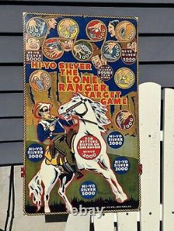 1938 Original Lone Ranger Marx Target Game Amazing Condition With Box! Rare