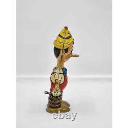 1939 Marx Tin Toy Disney Pinocchio Wind-Up Walking Movable Eyes Tested Vintage