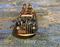 1940'S Marx Jumping Jalopy College Kids Tin Litho Vintage Car