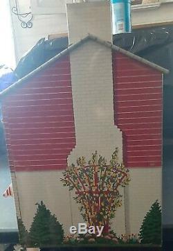 1950 Marx-A-Mansion Tin Metal Dollhouse with furniture MARX Vintage