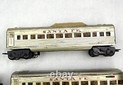 1955 MARX Santa Fe O Gauge Train Set 36256 El Capitan 1829 Locomotive Streamline