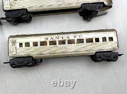 1955 MARX Santa Fe O Gauge Train Set 36256 El Capitan 1829 Locomotive Streamline