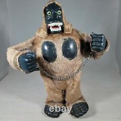 1960s Marx Mighty King Kong Wind Up Toy Figure VTG Tin Collectible PLEASE READ
