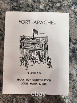 1995 Marx Toys Fort Apache Tin Lithograph Play Set Vintage Commemorative Edition