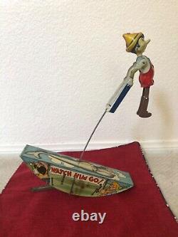 Antique RARE Original Disney 1939 Pinocchio Acrobat Tin Toy MARX
