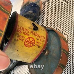 Antique VTG 1920s Louis Marx Tin Litho American Tractor with Driver Rare Scarce