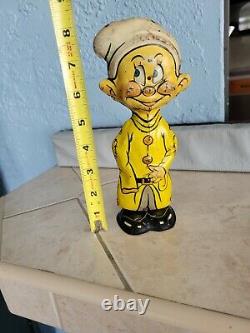 Antique Vintage Disney 1938 Dopey Lithographed Tin Windup Toy By Marx