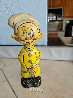 Antique Vintage Disney 1938 Dopey Lithographed Tin Windup Toy By Marx