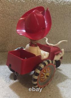 Antique Vintage Marx Postwar Tin Wind Up''rodeo Joe'' Toy It Works