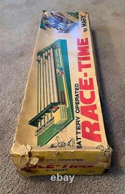 Battery Operated RACE TIME by MARX Vintage, BIG Rare Horse Racing Tin Toy Boxed