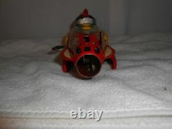 CLEAN Vintage Marx Flash Gordon Rocket Fighter 5 Wind Up Tin Toy 4A1