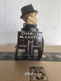 Charlie McCarthy Benzine Buggy Marx Vintage 1930's Wind-up Tin Toy Edgar Bergen