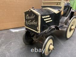 Charlie McCarthy Benzine Buggy Marx Vintage 1930's Wind-up Tin Toy Edgar Bergen