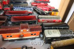 Collection Of 40 Marx Vintage Tin Trains