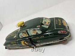 Dick Tracy Squad Car No. 1 Marx Toys Tin Litho 1949 Vintage 11 Inch