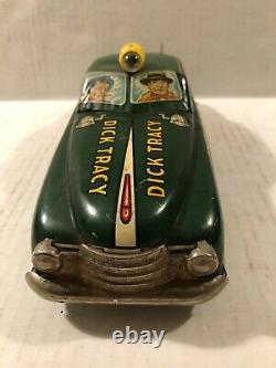 Dick Tracy Squad Car No. 1 Marx Toys Tin Litho 1949 Vintage 11 Inch
