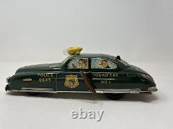 Dick Tracy Squad Car No. 1 Marx Toys Tin Litho 1949 Vintage 11 Inch