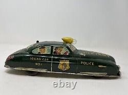 Dick Tracy Squad Car No. 1 Marx Toys Tin Litho 1949 Vintage 11 Inch