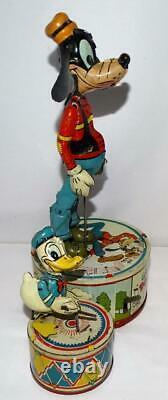 Disney1946 Donald Duck Duettin Wind-up Marx Action Toy-works+new Replica Box