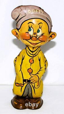Disney 1938 Dopey Marx Tin Wind-up Toy In Working Condition