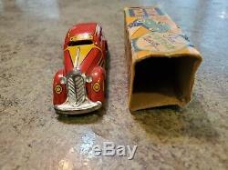 EXCELLENT VINTAGE MARX 1930s TIN WIND UP MECHANICAL TRICKY TAXI CAB CAR WITH BOX