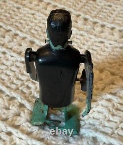 FRANKENSTEIN, Rare Vintage Windup Wind Up Tin Toy by Marx, 1963 WORKS, See Video