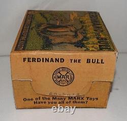 High Grade Boxed Set Disney 1938 Ferdinand The Bull Tin Wind-up Toy By Marx