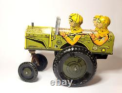 Jumpin Jeep Vintage 1940s Marx Tin Litho Toy Original