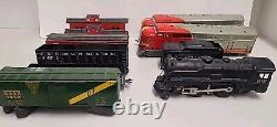 Lot of 9 Vintage Marx Trains Tin-Litho Cars READ