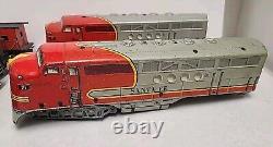 Lot of 9 Vintage Marx Trains Tin-Litho Cars READ