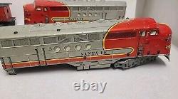 Lot of 9 Vintage Marx Trains Tin-Litho Cars READ