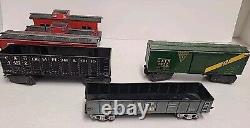 Lot of 9 Vintage Marx Trains Tin-Litho Cars READ