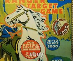 Louis Marx & Co Ny (1938)'hi-yo Silver The Lone Ranger Target Game' Litho'd Tin