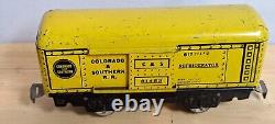 Louis Marx Vintage Electric Train And Tin Wagon Set Plus Transformer