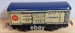 Louis Marx Vintage Electric Train And Tin Wagon Set Plus Transformer