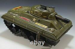 MARX 1950's U. S. ARMY TANK DIVISION #392 WINDUP TOY VINTAGE WORKING CONDITION