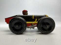MARX#3 RACER WITH DRIVER TIN LITHO WINDUP VERY NICE VINTAGE 1940's RACE CAR #2