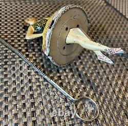 MARX BALLERINA SPINNING TOP LITHO TIN TOY BALLET DANCER Vtg 1930S WORKS