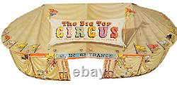 MARX THE BIG TOP CIRCUS Tin Litho Tent 1950s VTG ToyGreatest Show in Toyland