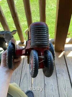 MARX TIN TRACTOR 1940s FARM TOY LITHO AGRICULTURE VINTAGE ANTIQUE