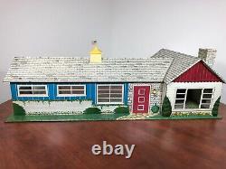 Marx 1953 California Ranch withPool Doll Doll House Tin Metal Antique