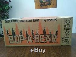 Marx Bop A Bear Hunting Game Vintage PERFECT MINT CONDITION NOS withoriginal box