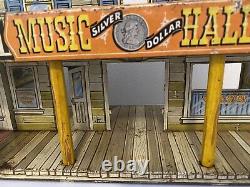 Marx Dodge City Play Set Vintage Tin Litho Western