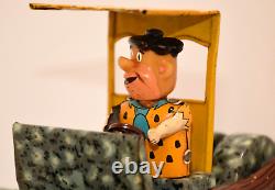 Marx Flintstone Flivver Flintmobile Tin Friction Vintage 1962 Yabba Dabba