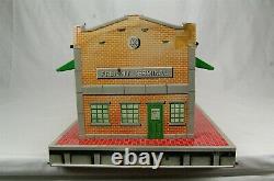 Marx Freight Terminal Tin Litho Train Station Toy Building Vintage 1950s