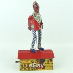 Marx Jazzbo Jim Black Americana Vintage 1920s Litho'd Tin Wind Up Toy Working